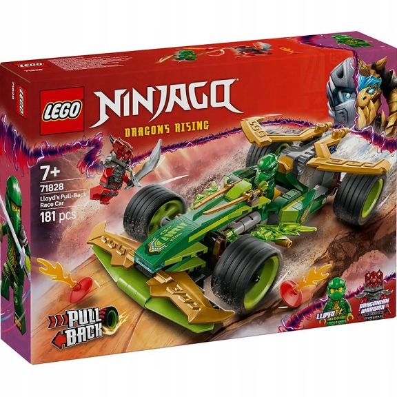 Lego Ninjago Závodní auto Lloyda s pohonem pull-back 71828