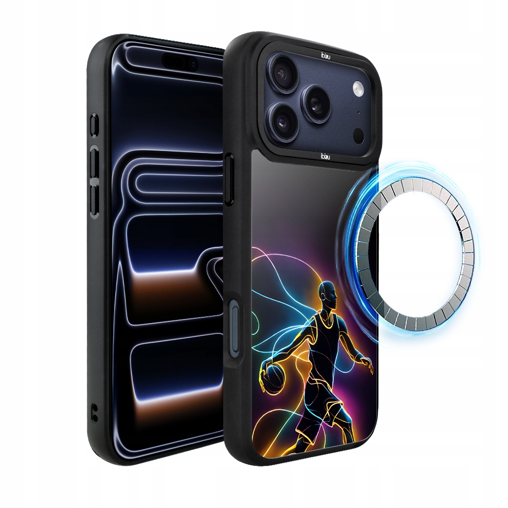 Pouzdro pro iPhone 17 Pro Max Ibizu DropGuard Matt s MagSafe, Duch basketbalu