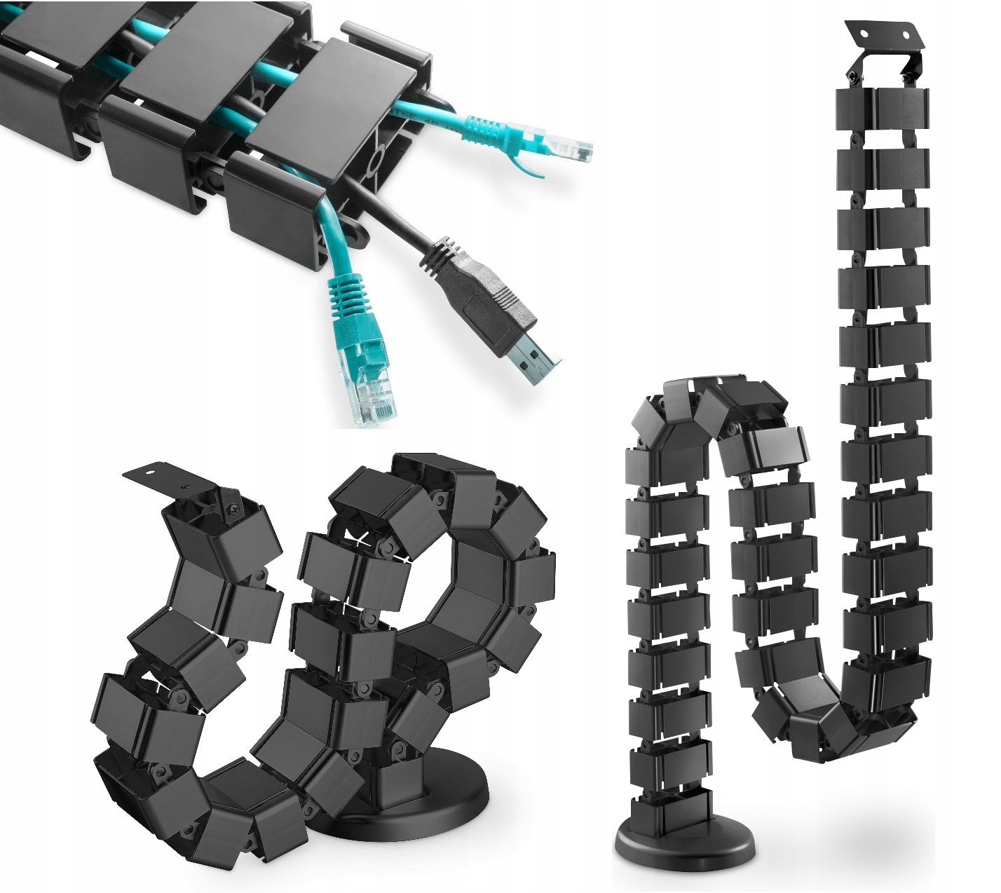 

Organizer Kabli Maskownica Przewodów Biurkowa