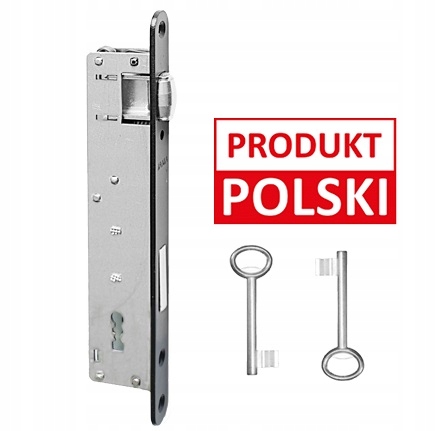 ZAMEK DO FURTEK DRZWI WĄSKI ROLKA KLUCZ