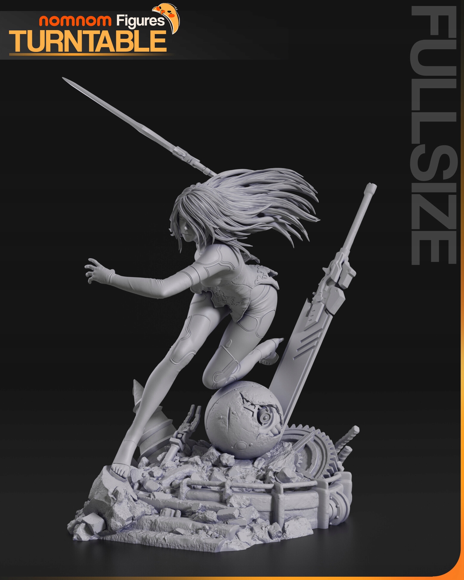 Figurka A2 from NieR Automata Miniatura NomNom 3D tisk 12K
