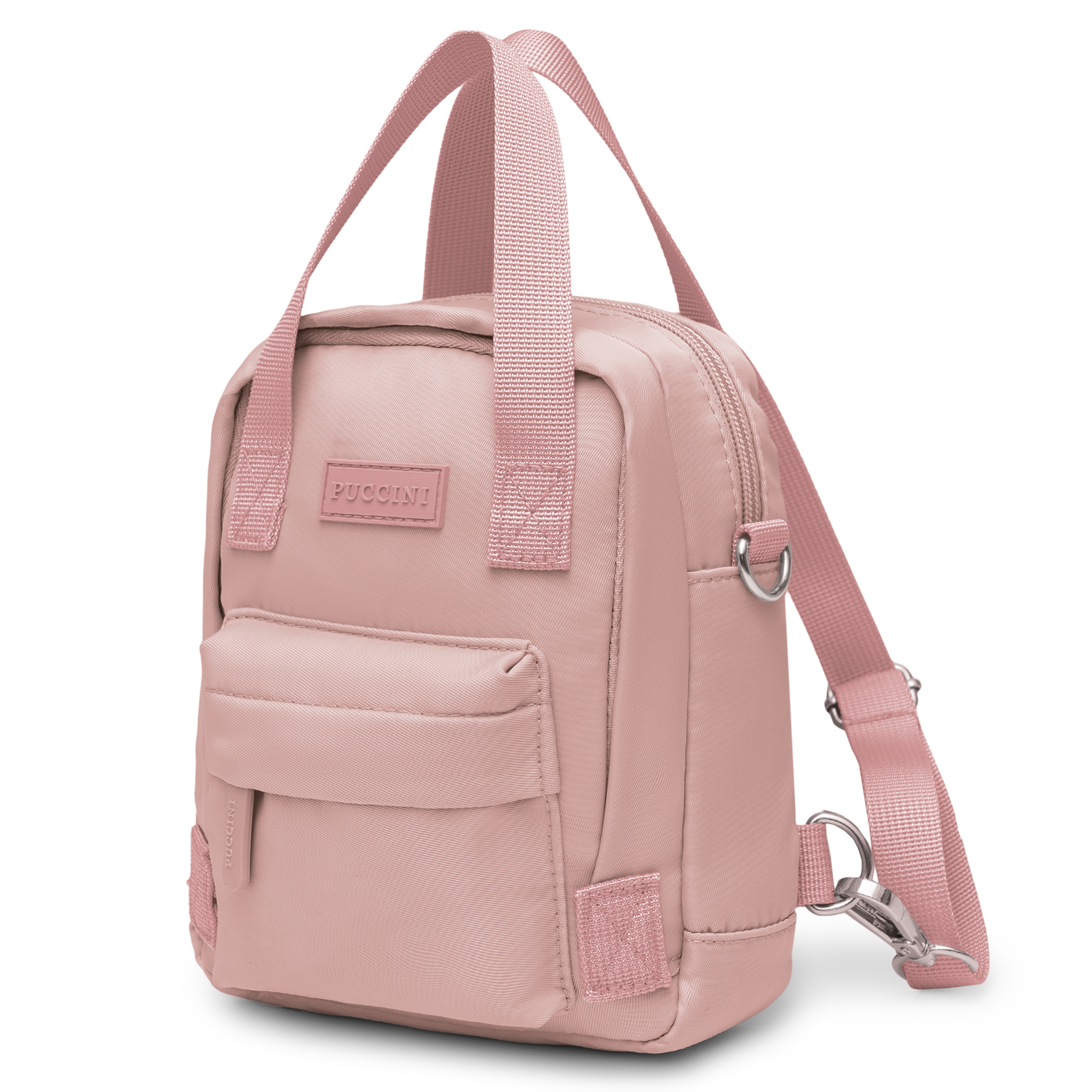 Puccini mini plecak miejski różowy