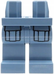 

Lego nóżki figurki spodnie niebieskie, kieszenie