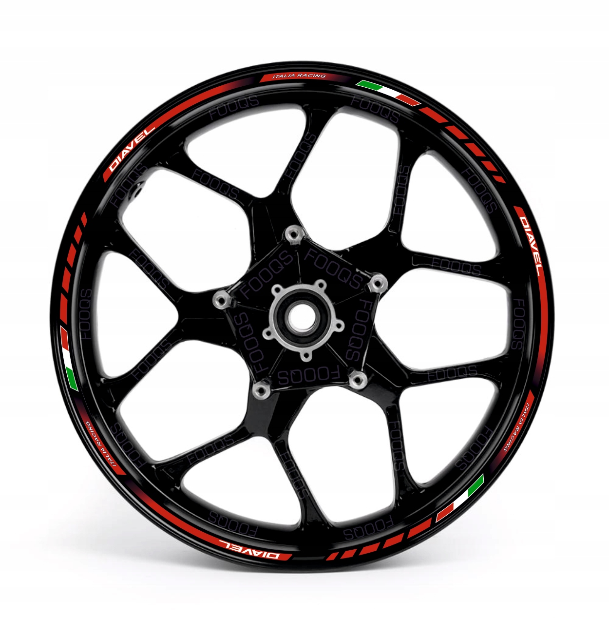 Samolepky Na Ráfky Juula Pro Ducati Diavel Červené