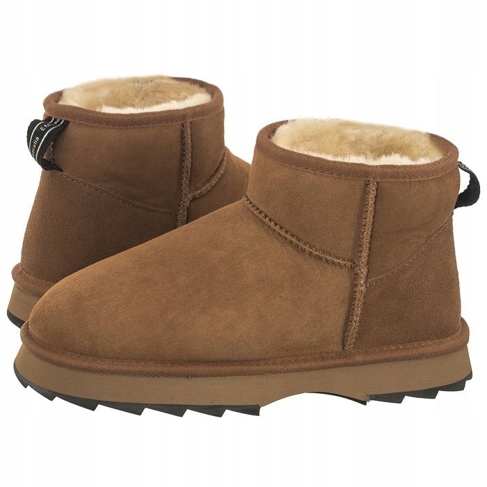 Dámské zateplené Kotníkové Boty Emu Sharky Micro Chestnut W12548 Hnědé