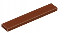 

Lego 6636 Tile 1x6 Reddish Brown 20 Sztuk Nowy
