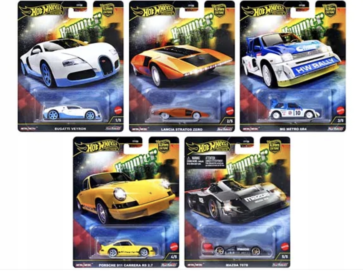 Hot Wheels Premium Hammer Drops Set 1:64 Zestaw 5 sztuk