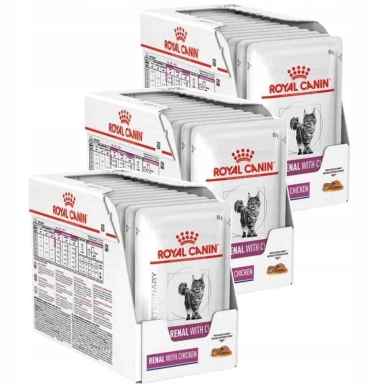 Levně Royal Canin Vet Renal 36x85g Krmivo V Omáčce Pro Kočky Kuřecí Podpora Ledvin
