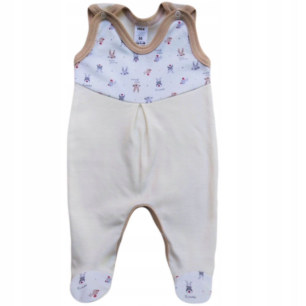 Śpiochy śpioszki 5 sztuk r. 56 bawełna Rękaw bez rękawów