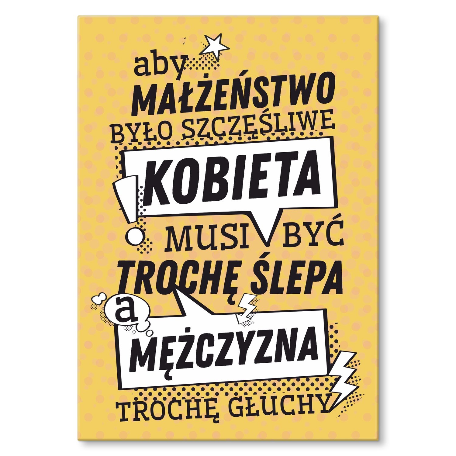 

Plakat metalowy Szczęśliwe małżeństwo M