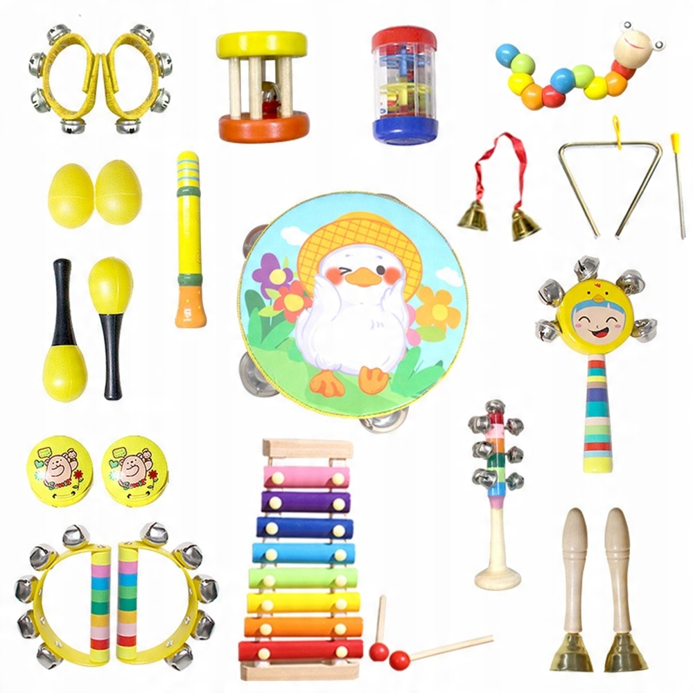 

Muzyczny Zestaw Dla Dzieci Drewniane Dzwonki 21PCS