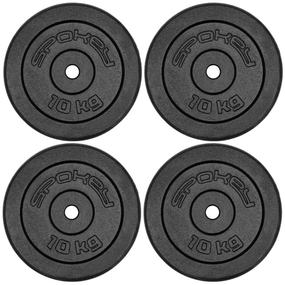 Sada 4 x Závaží zátěžový talíř na Osa činku pro cvičení 10 kg Spokey