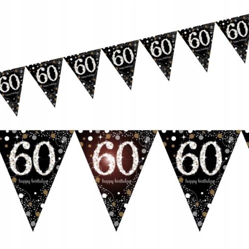 

Baner Flagi 60 Urodziny Party Sparkling 400cm