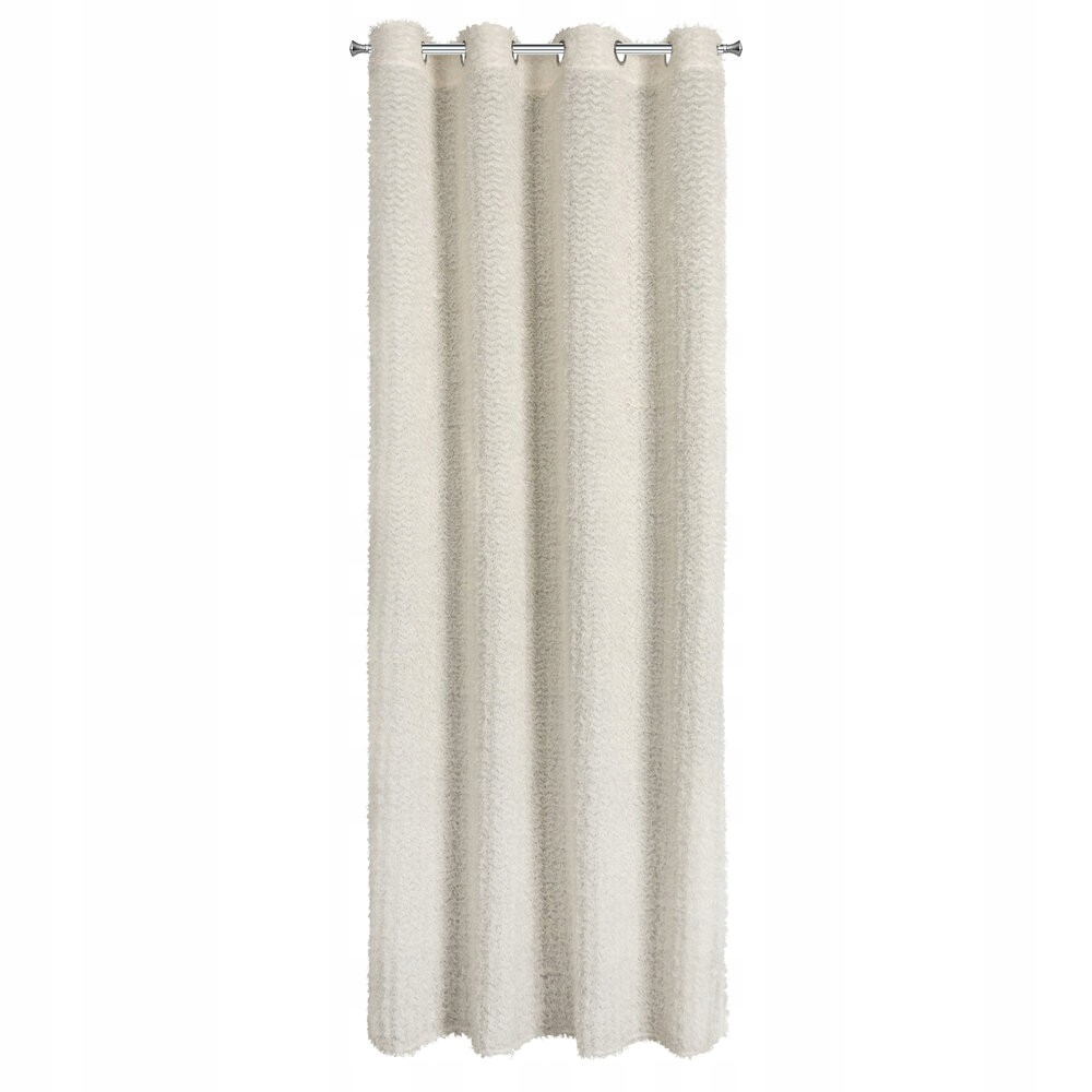Elegantná hotová záclona Tiffany Eva Minge 135x250 krémová glamour s volánikmi