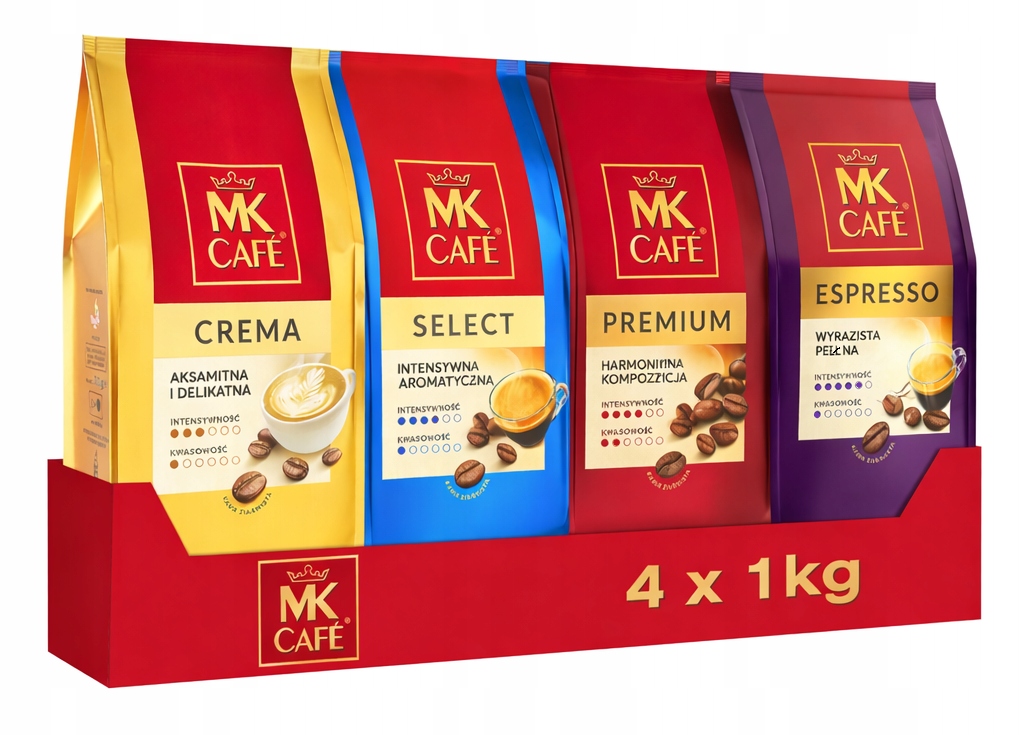 Kawa ziarnista Mk Cafe Crema Select Premium Espresso (4x1kg)