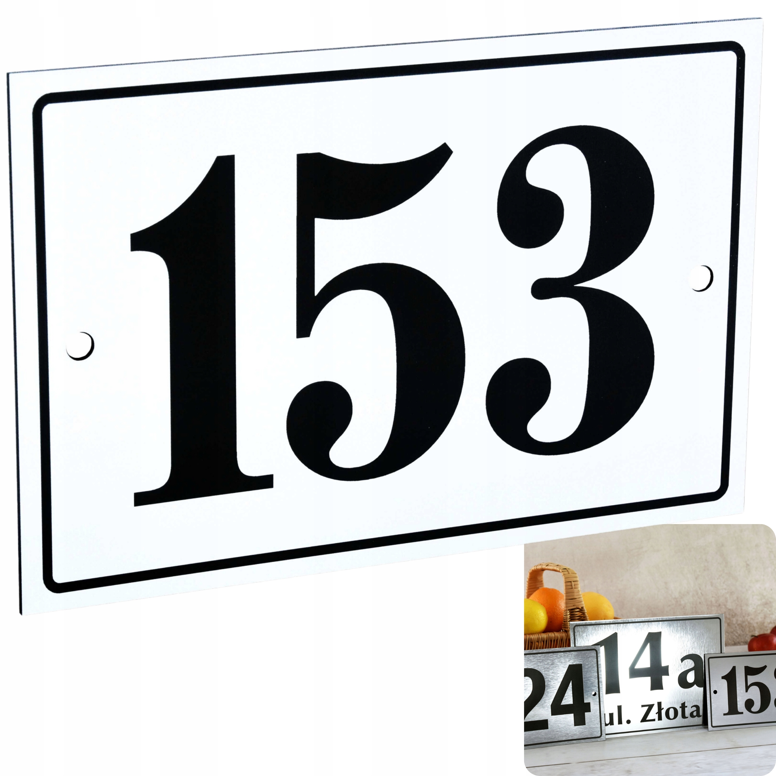 TABLICA ADRESOWA NUMER DOMU TABLICZKA LAMINAT NA DOM 10x15CM GRAWER