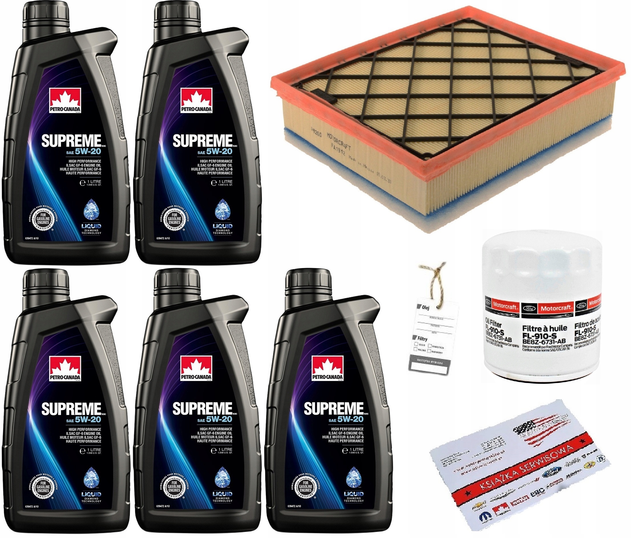 PETRO-CANADA 5W-20 5L + FILTRY FUSION 1,5 14-20