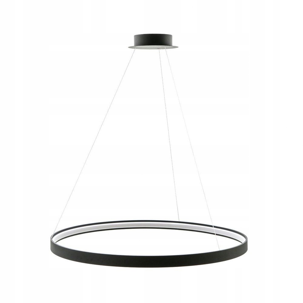 Čierna okrúhla závesná lampa kruh Led Circle 78 cm Zuma Line