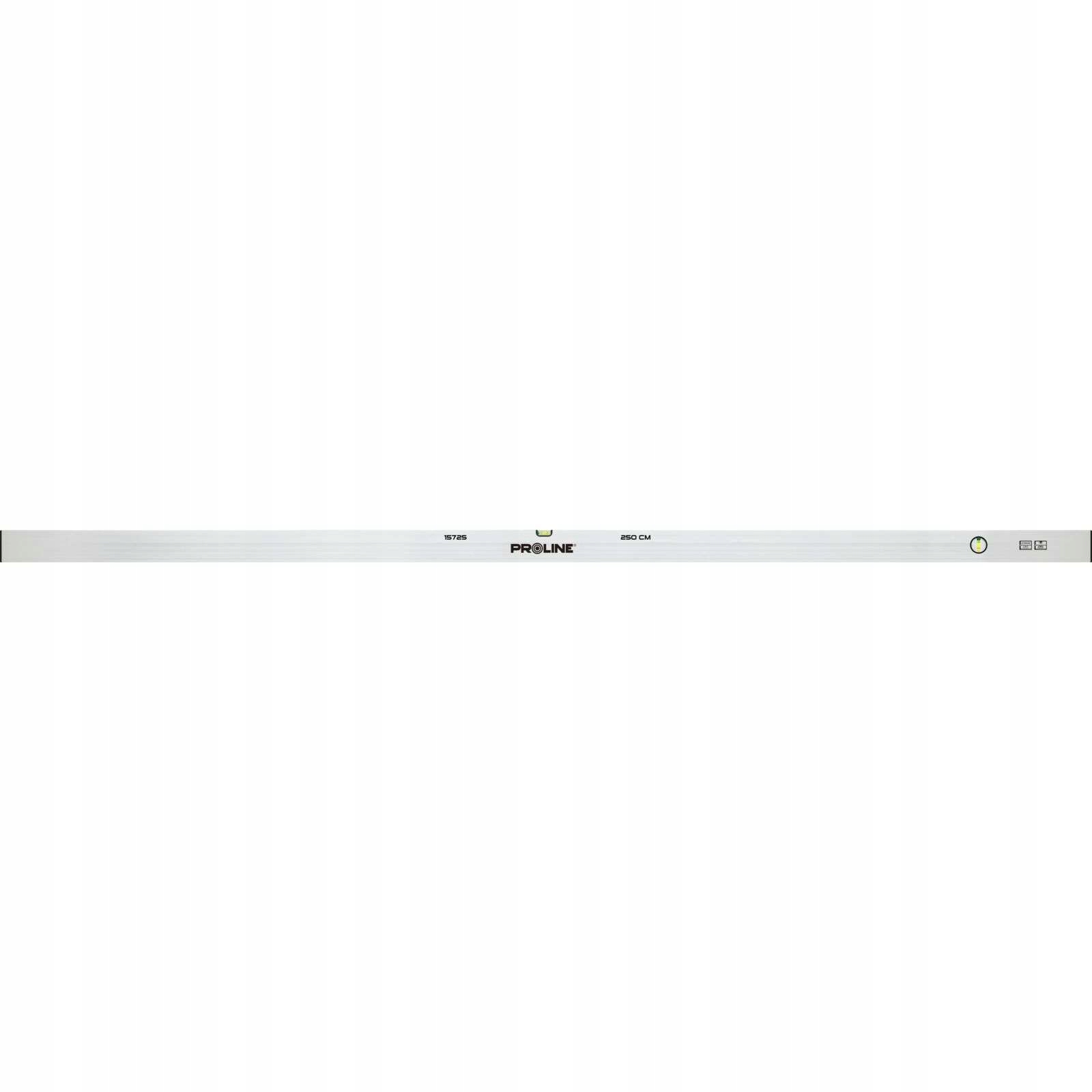 Łata murarska tynkarska prostokątna aluminiowa 2 libelki 2,5m Proline 15725