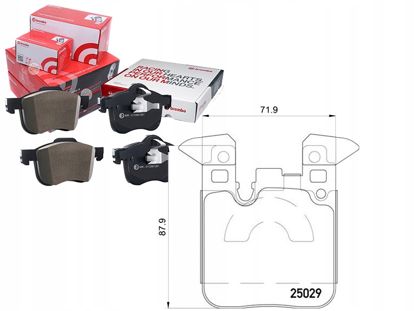 Brzdové Destičky Bmw 1 F20 11- Zadní Brembo