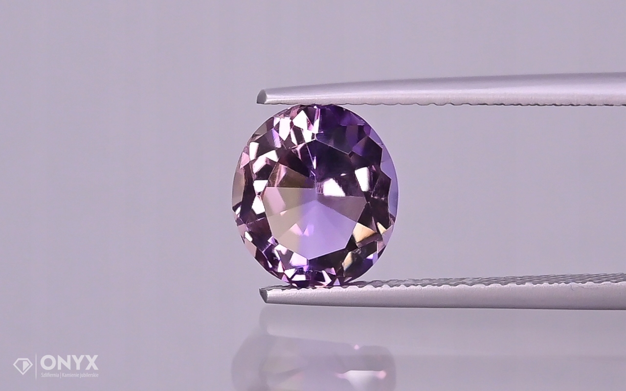 Ametrin fazetovaný ovál 9,5x8,5 mm