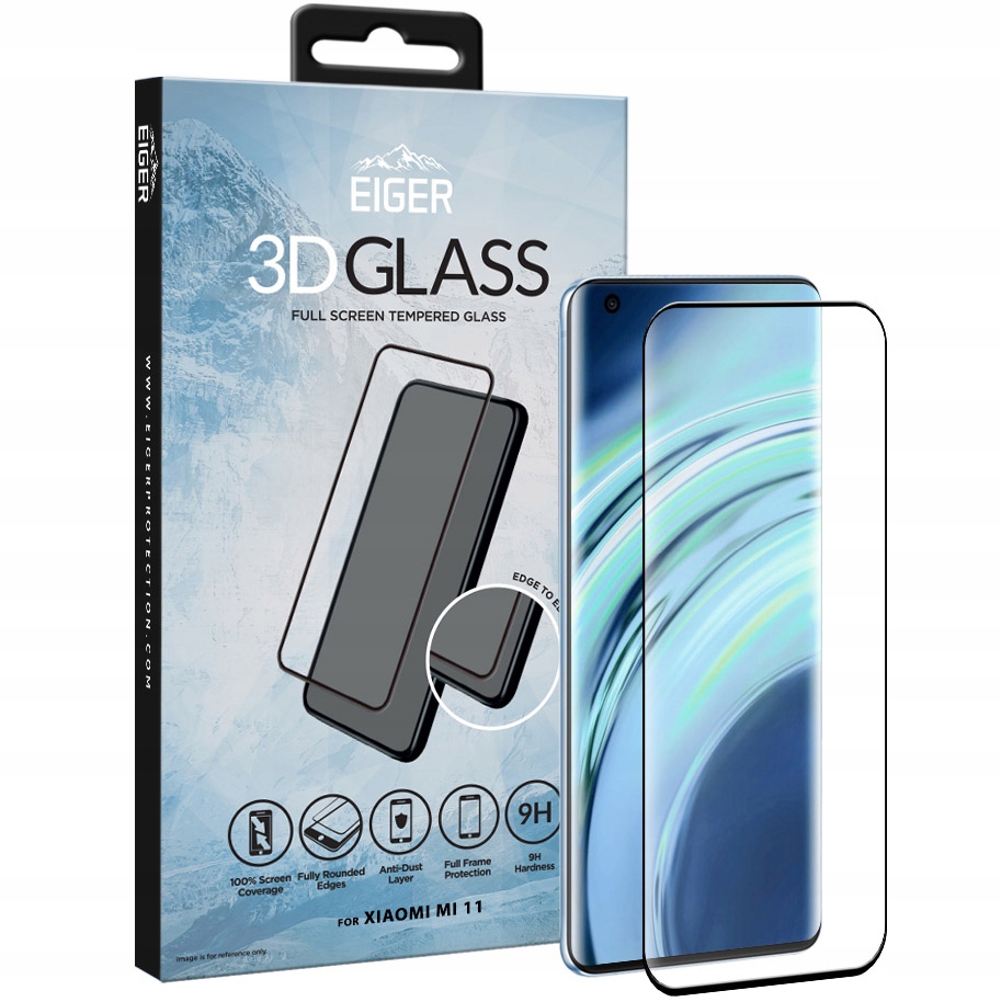 

Szkło do Xiaomi Mi 11/ 11 Ultra, Eiger 3D Glass Cf
