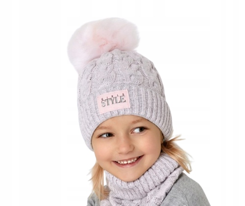 

Czapka Golf Komin Ciepły Komplet Zimowy 52 54 56