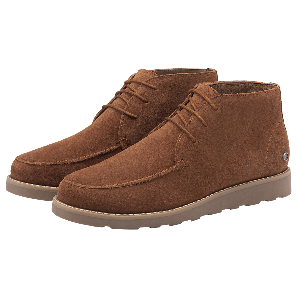 Zamszowe buty męskie za kostkę chukka brązowe OM-FOCS-0164 V2 r. 42