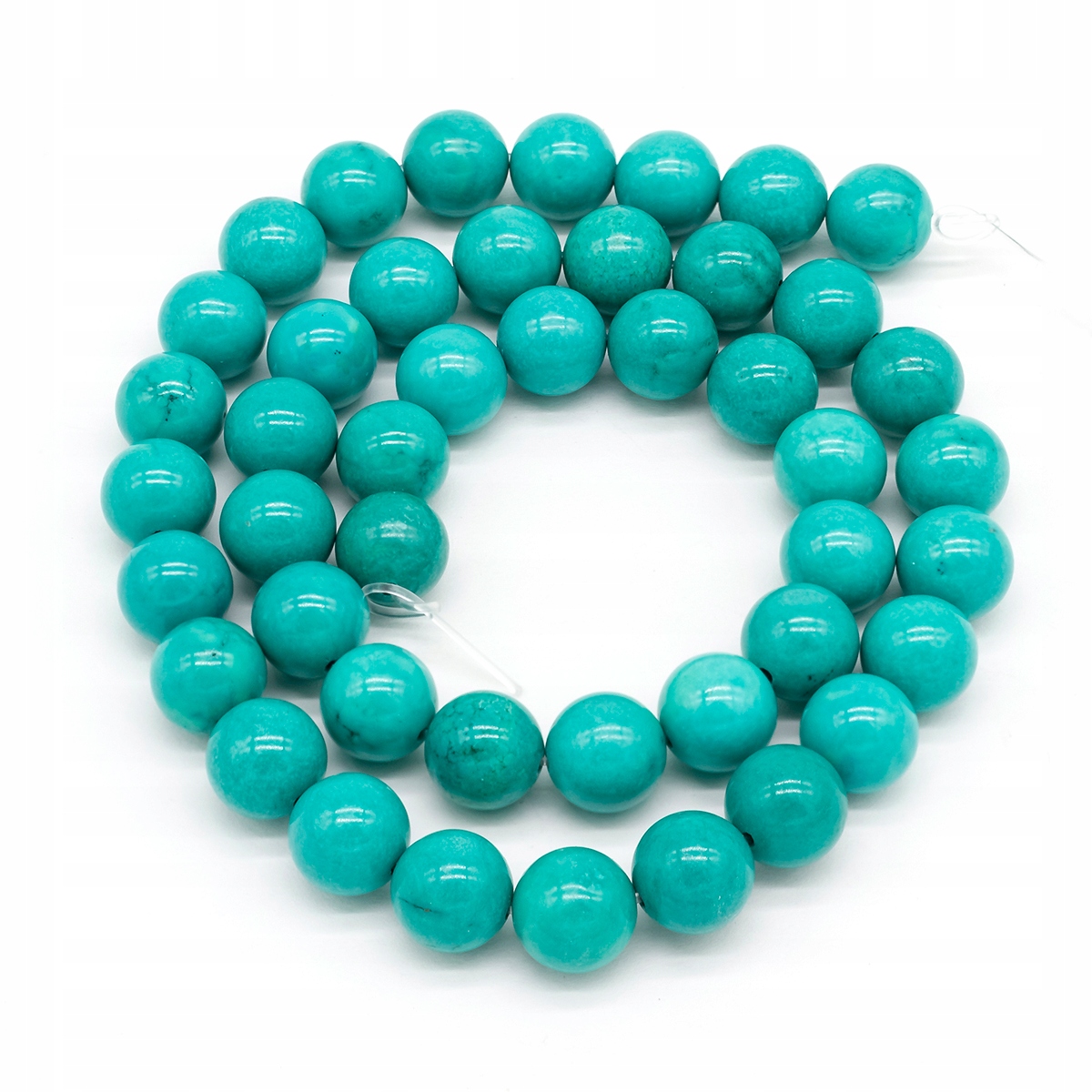 Korálky Přírodní Howlit Termobarvené Kulatý, 10mm, 38ks/38 Cm/nit