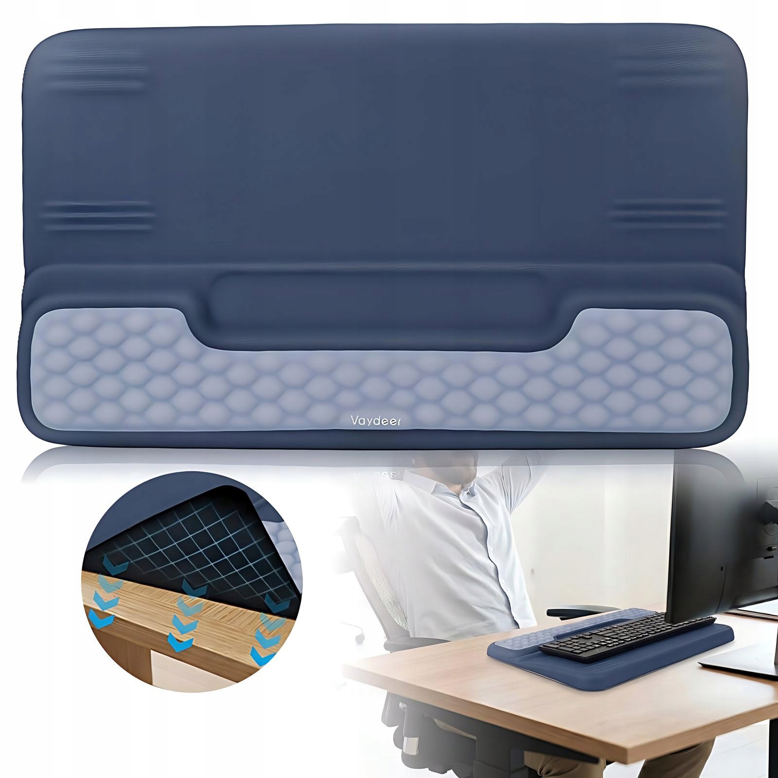 Podložka Pod Klávesnici A Zápěstí Dlaně Na Psací Stůl Pěna Memory Foam
