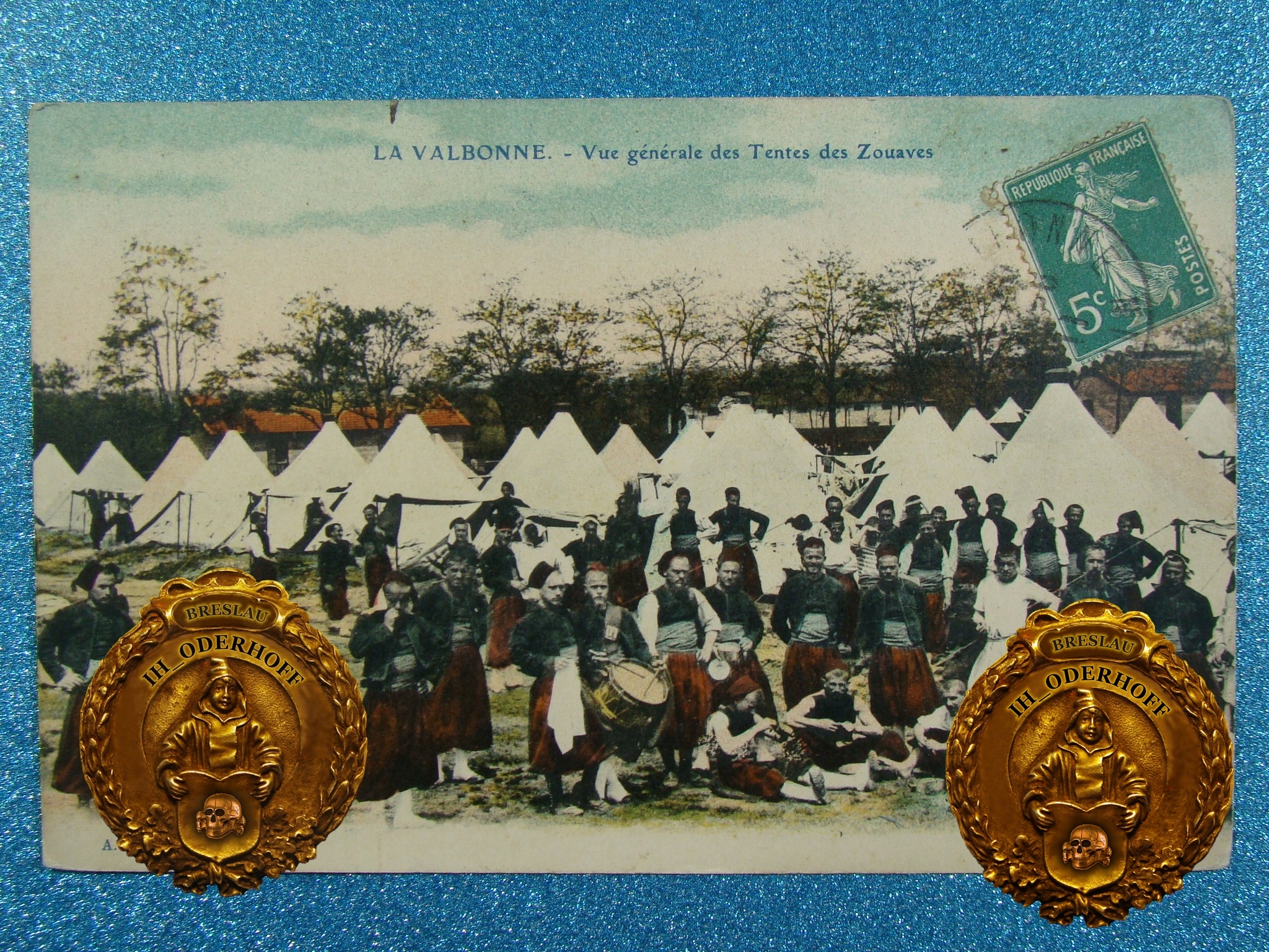 ca.1910 Zuave Ręcznie Koloryzowana Lux T466