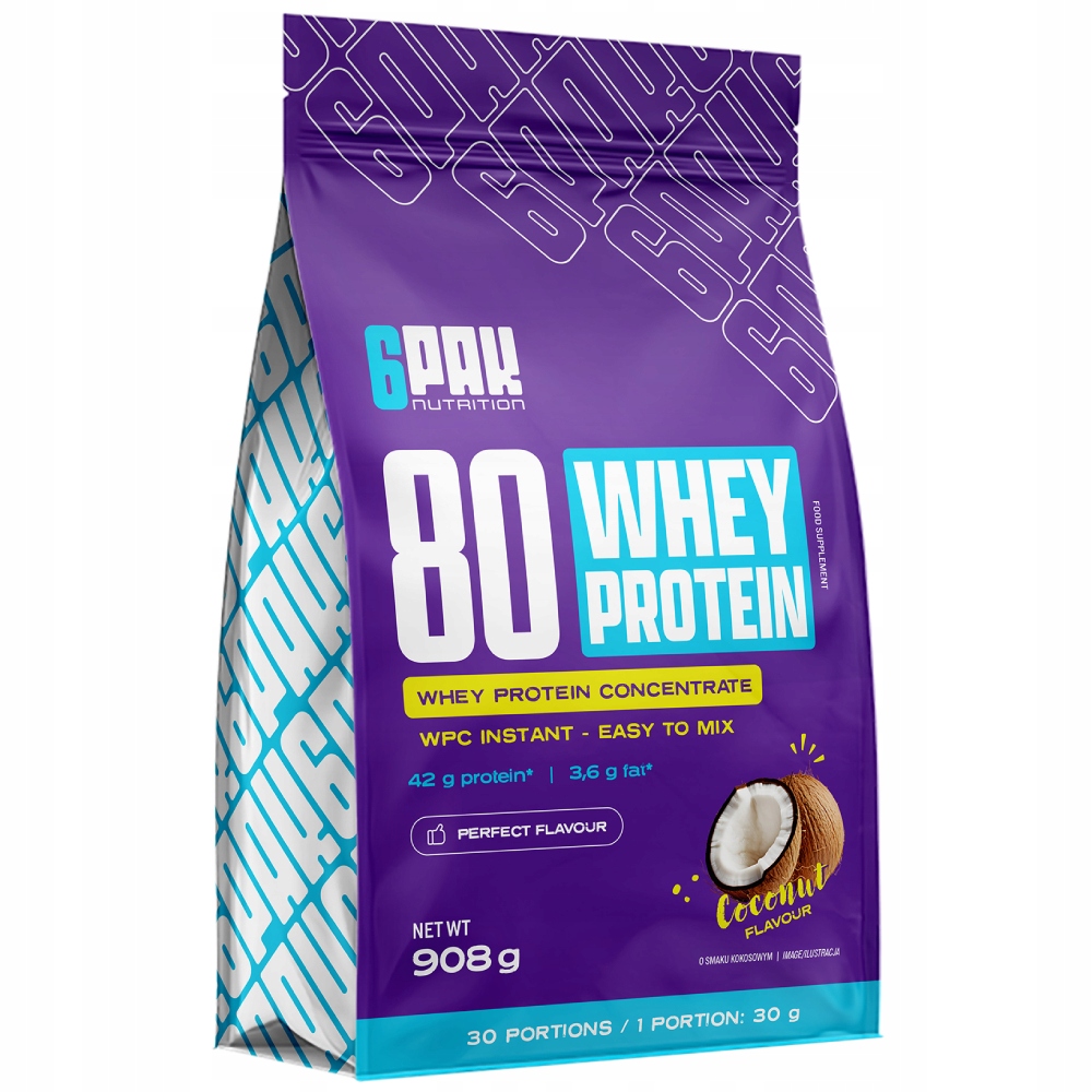 Balení 6 Kusů Wpc 80 908 G Whey Protein Protein – pro zvýšení hmotnosti
