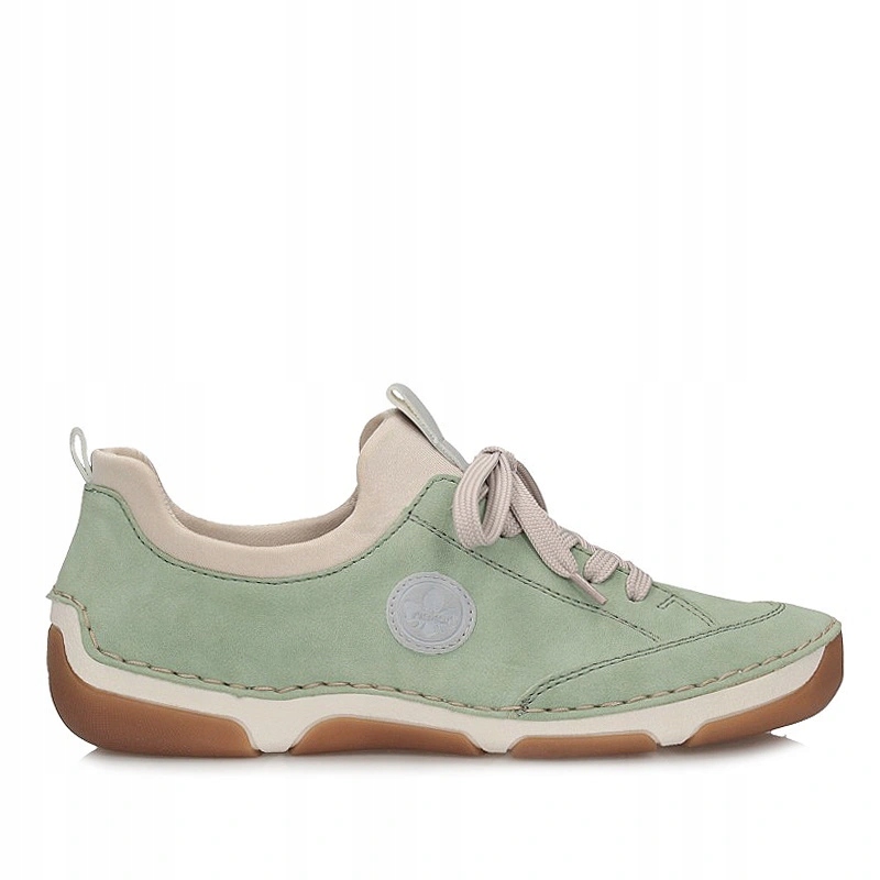 Dámské polobotky Rieker 55950-52 zelené, nazouvací