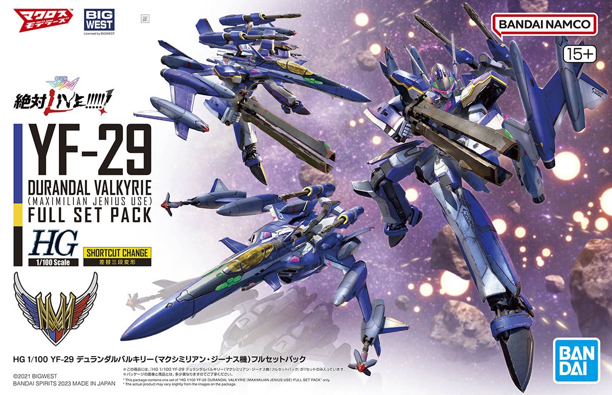Hg 1/100 YF-29 Durandal Valkyrie Maximilian Jenius