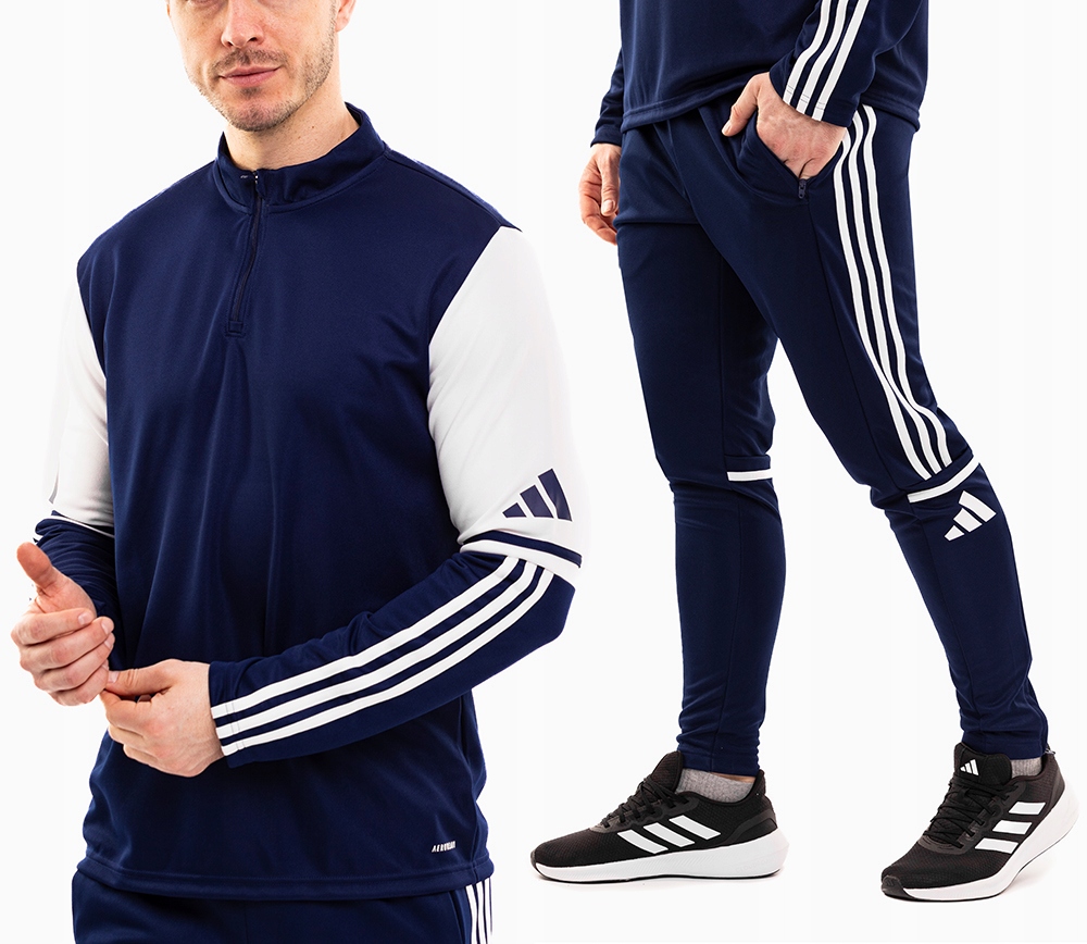 adidas Teplákovka Pánský sportovní komplet Mikina Kalhoty Squadra 25 Pohodlné vel. M