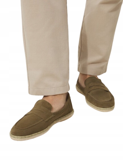 Les Tropeziennes Zelené Pánské Mokasíny Ze Semiše S Eko Podrážkou 43 3DA