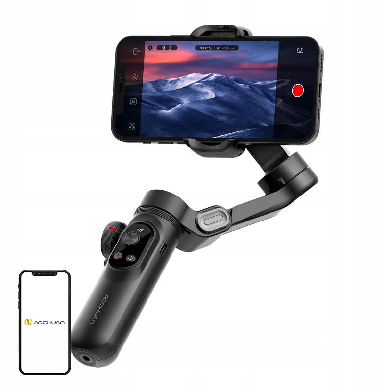 Aochuan Smart X Pro Stabilizátor 3-osý Oled displej Nabíjení Černá