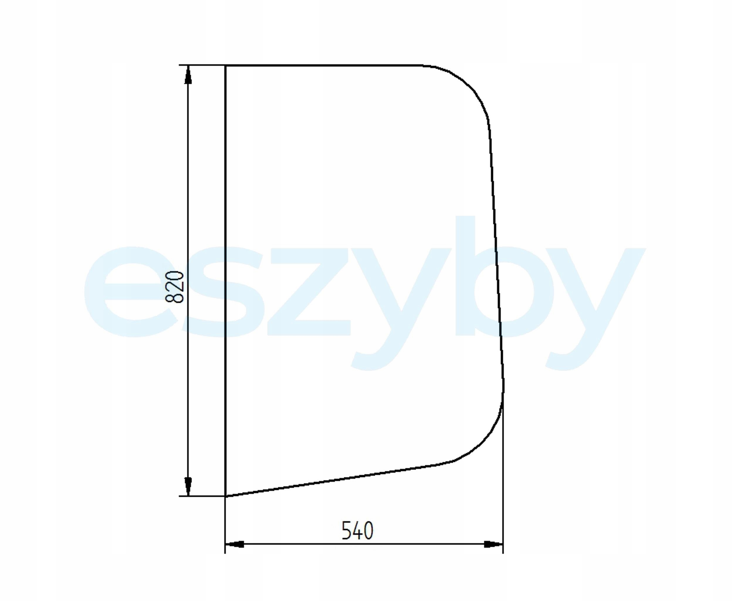 sklo Cat 301.6C 301.8C 302.5C boční levé 2490191