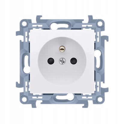 

Simon 10 Gniazdo Pojedyncze Z Bolcem Z/u Białe