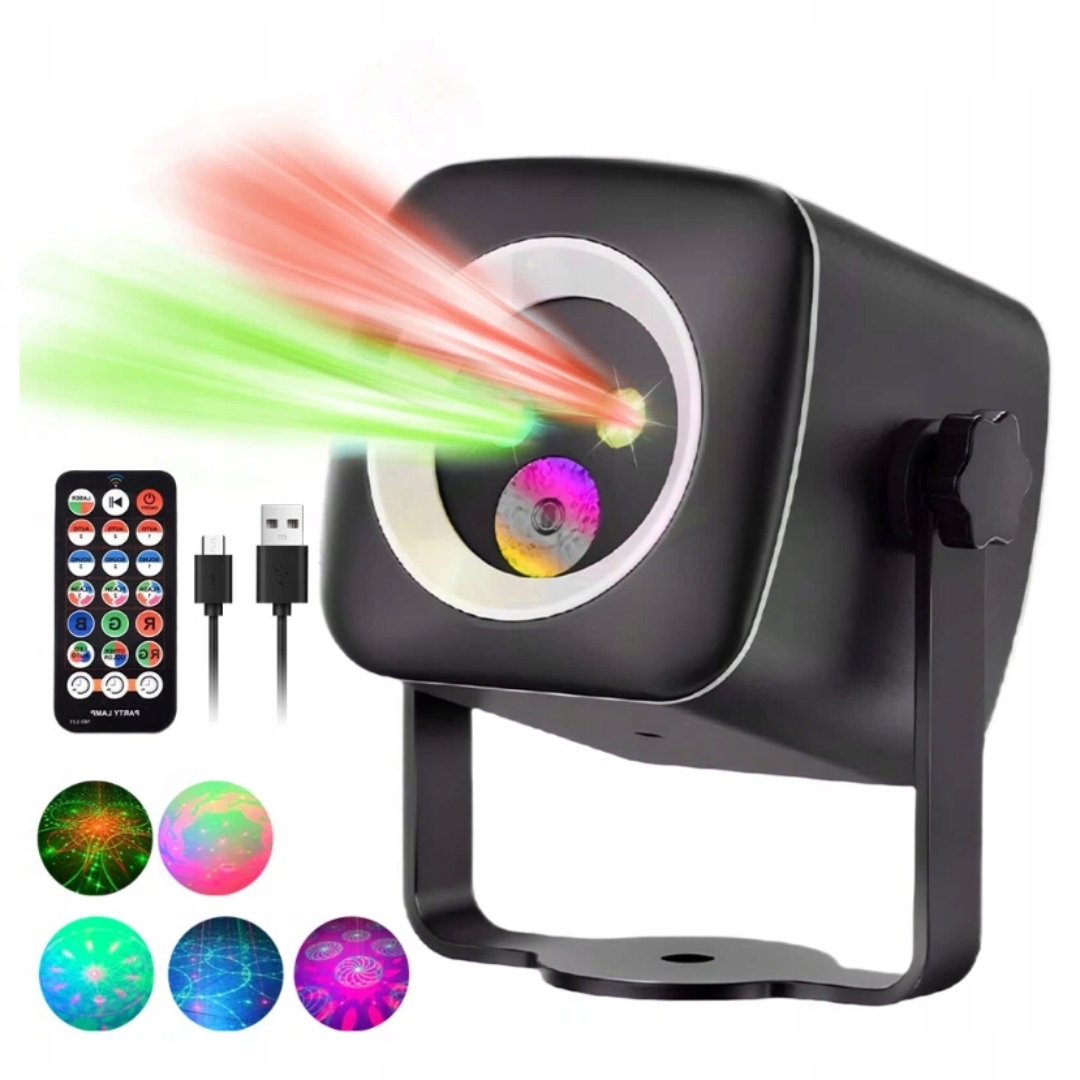 Projektor Laserowy Disco Dyskotekowy Kula Laser Lampa Rgb Imprezowy
