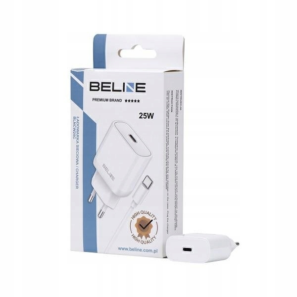 Beline Ładowarka sieciowa 25W GaN Usb-c kabel Usb-c, biała