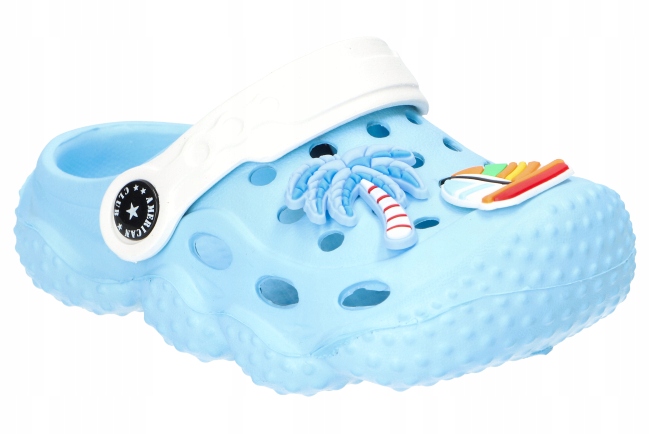 AMERICAN CLUB NH131 KLAPKI OGRODOWE SANDAŁY PIANKOWE PLAŻOWE DZIECIĘCE B 27