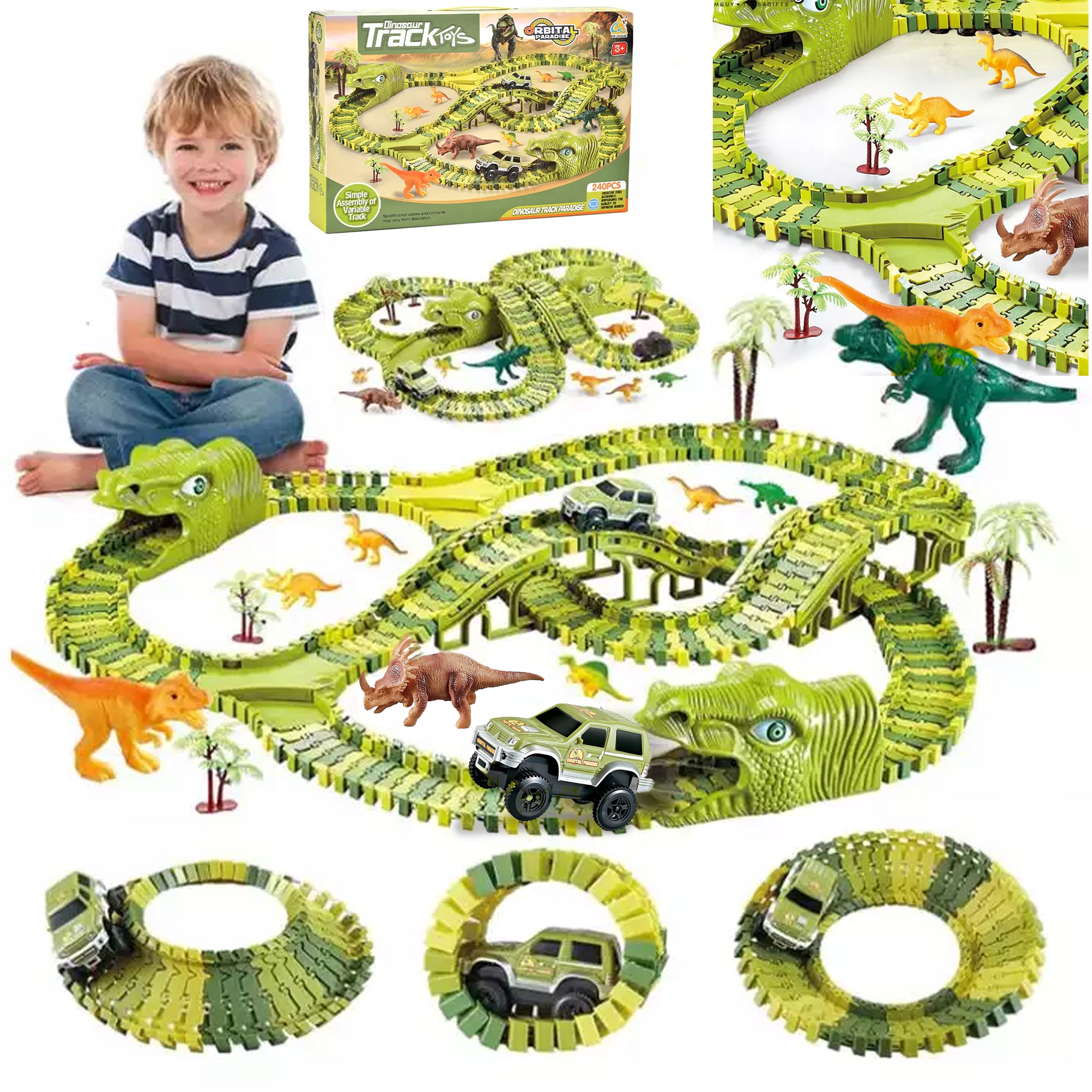 

Tor Wyścigowy Dinozaur Park Magic Track 270el