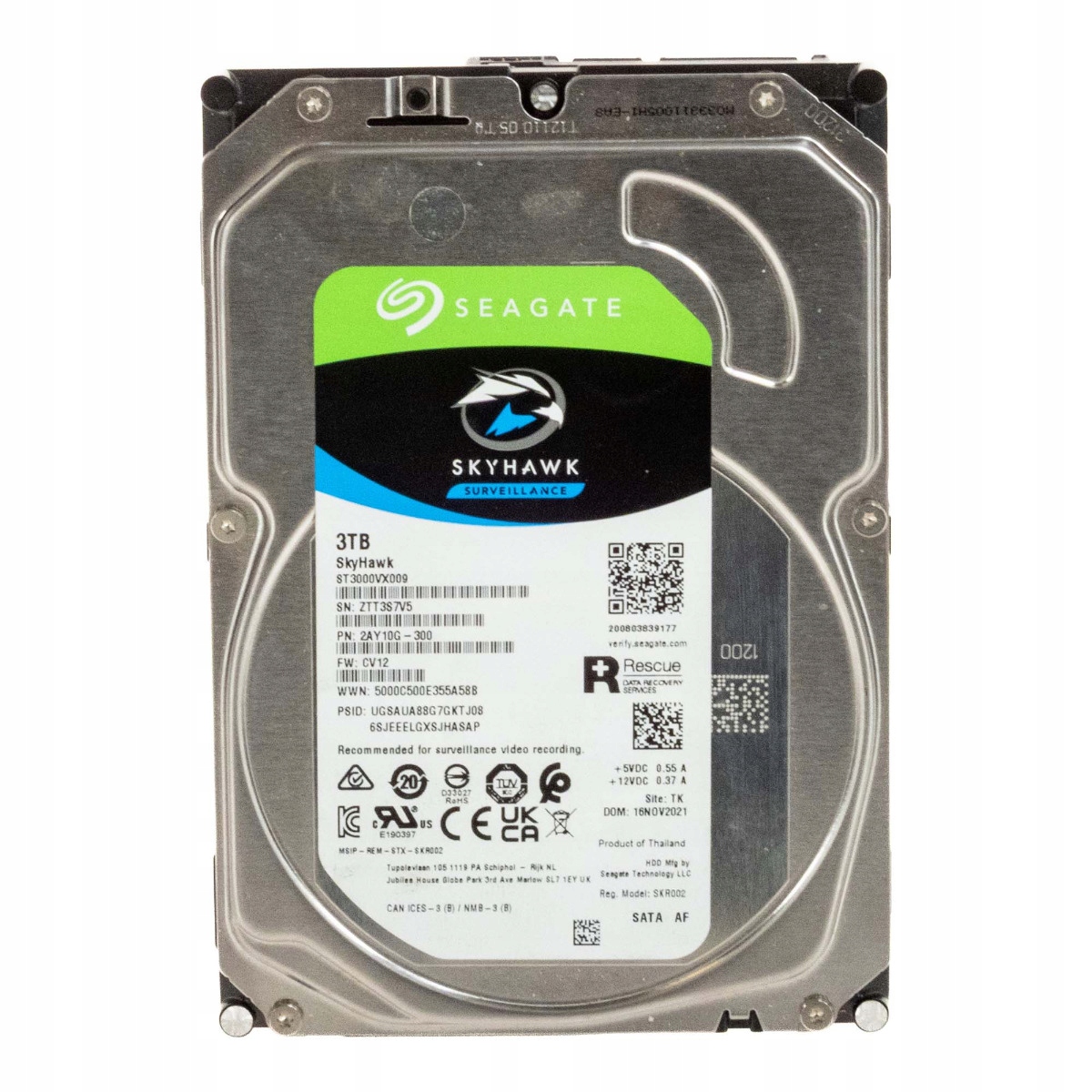 Seagate SkyHawk Surveillance 3TB 5.4K 256MB Sata III 3.5'' ST3000VX009