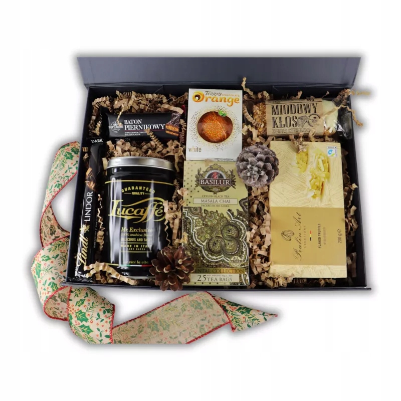 Vánoční krabička Elegant dárkové krabičky na vánoční káva čaj