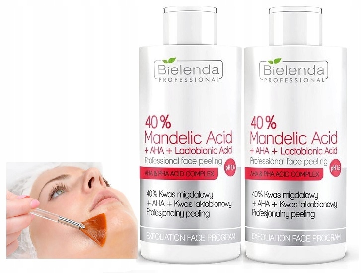 Bielenda Peeling z kwasami 40% kwas migdałowy+AHA+Kwas laktobionowy 150ml-Zdjęcie-0