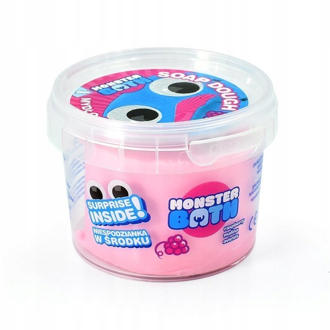 MONSTER BATH ciastolina do kąpieli dla dzieci 4sz Opakowanie słoiczek
