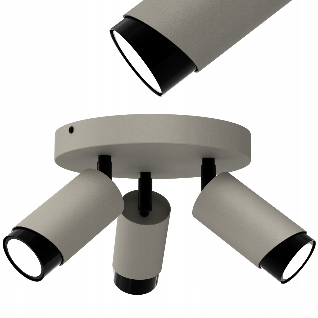 Stropní Svítidlo Reflektor Spot Tmavý Kašmír Nastavitelná Led GU10 Polsko