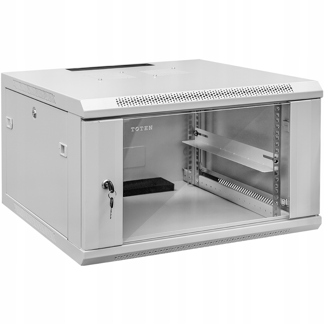 Szafa Rack Wisząca Lan 19'' 4U 450mm Serwerowa Rackowa Szara Box