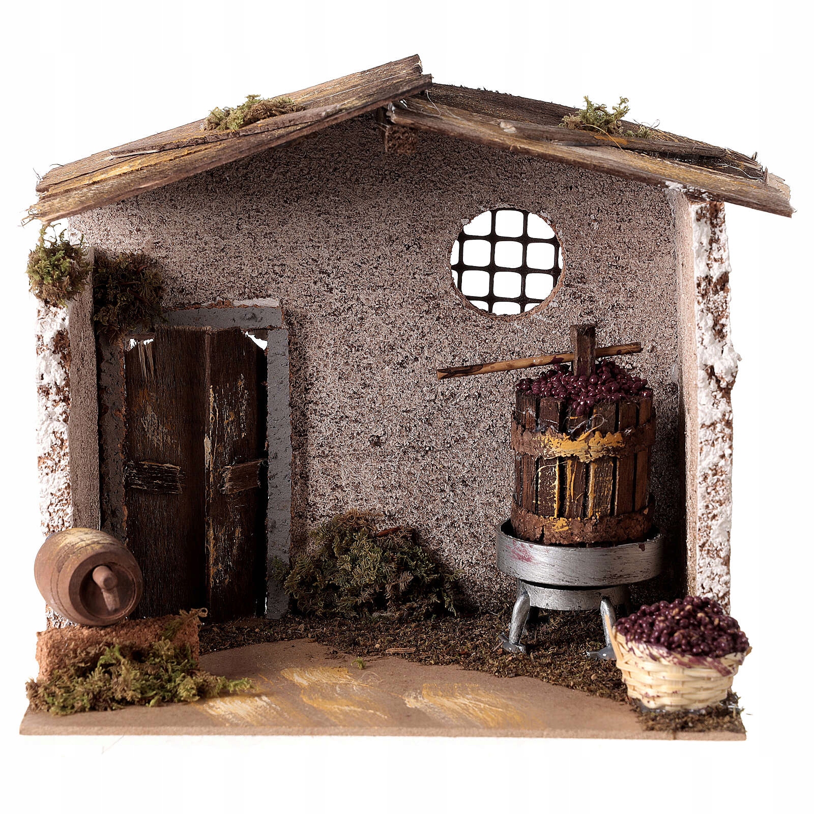 Budova na zdobení Betlémů „Obchod s vínem“ – 20x14x18 cm – Ruční Výroba